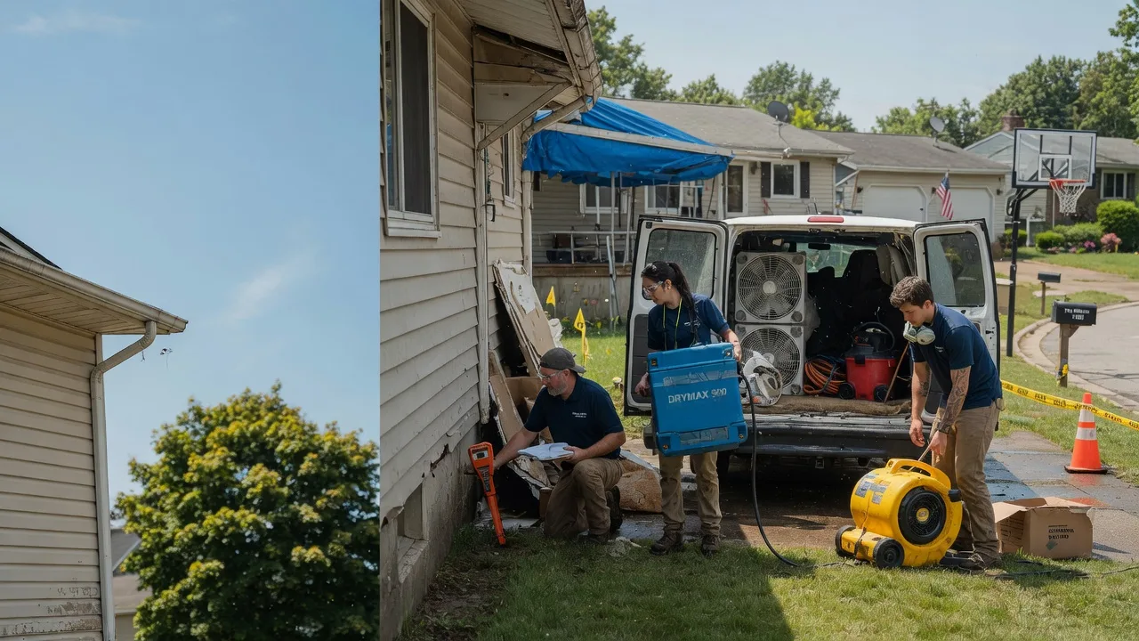Ceiling Leak Cleanup in Zieglerville, PA near me